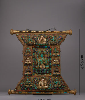 Wall Hanging of Tibetan Buddhist Deities | Unique Handcrafted Art of Buddhist Serenity