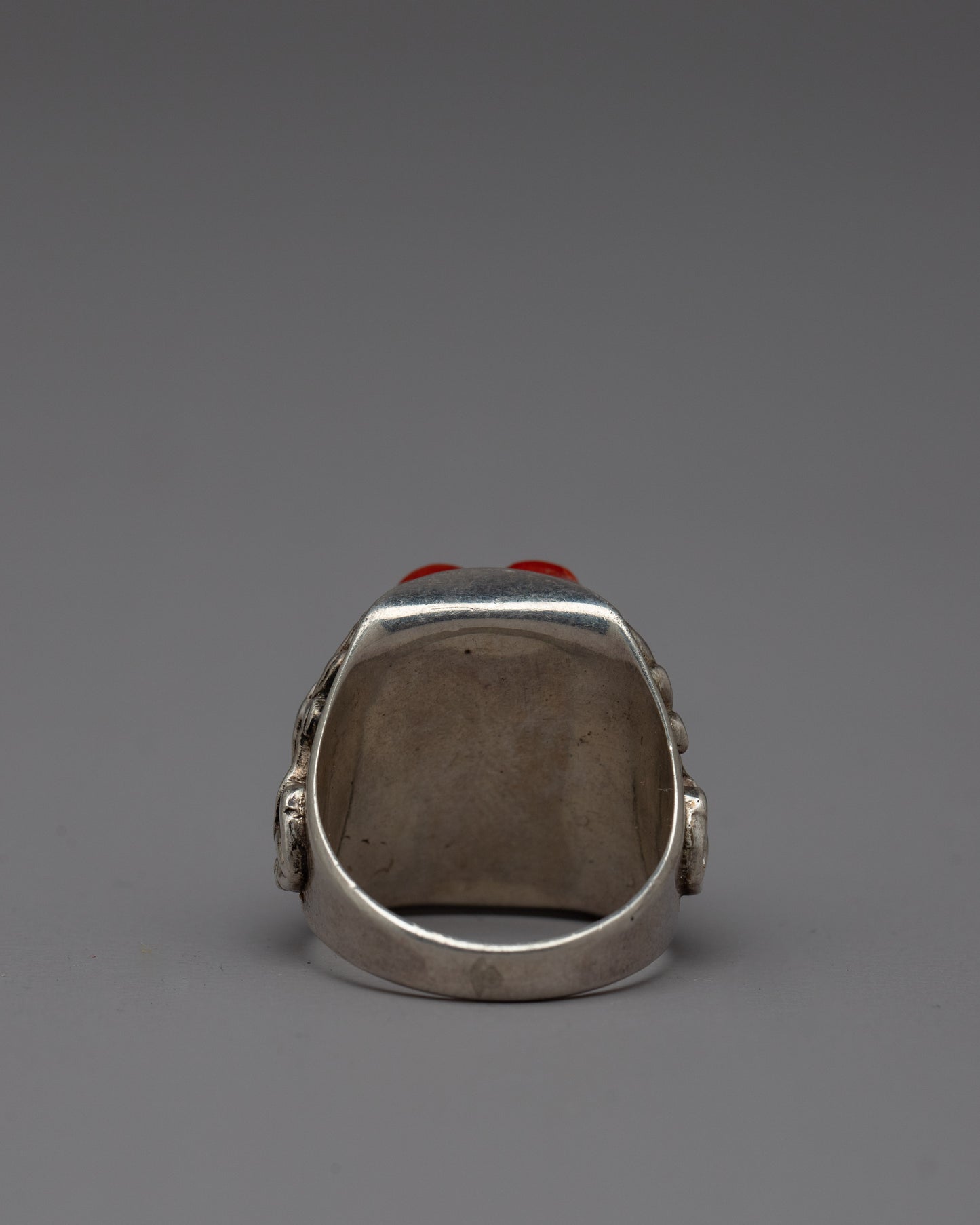 Handmade Buddhist Silver Ring | Artisanal Sacred Jewelry Symbolizing Spiritual Elegance