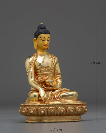 Shakyamuni Buddha Statue: Handmade Gautama Buddha Artwork 