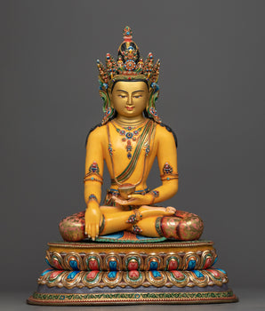 crown-buddha-shakyamuni-sculpture