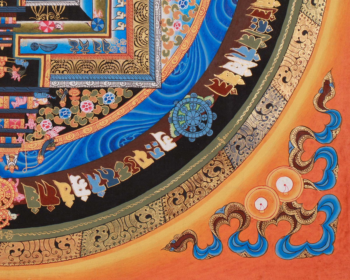 Kalachakra Mandala Artwork | Wheel of Time Thangka