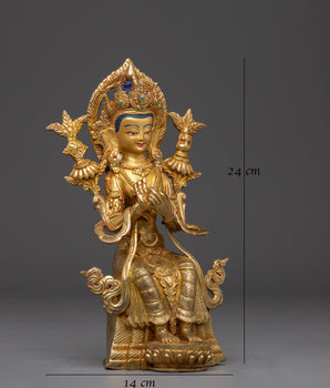 Future Buddha Maitreya Handmade Statue 