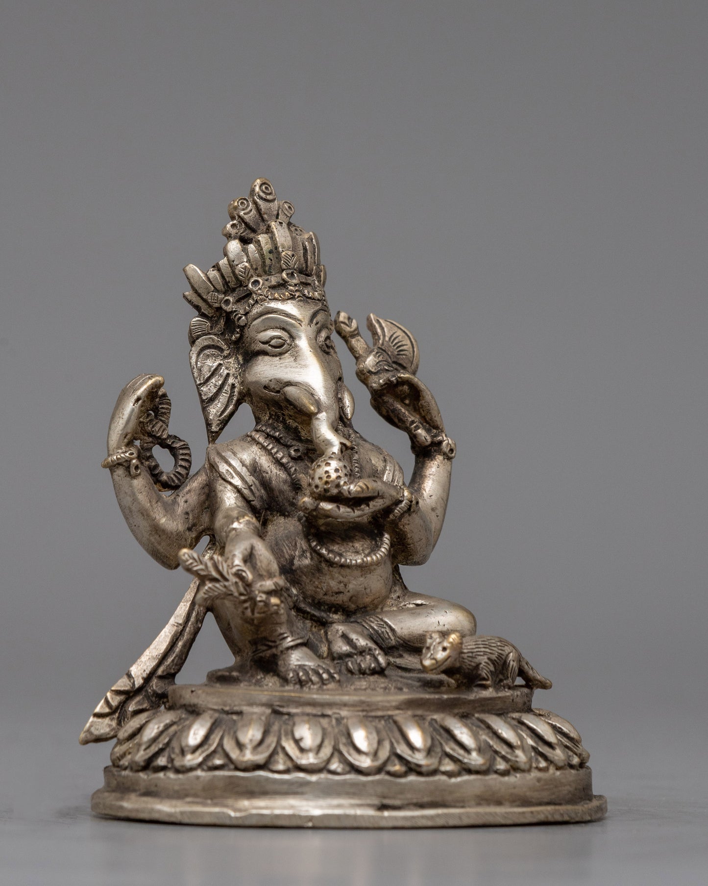 Traditional Ganesh Statue | Handcrafted with Copper and Unique Detailing