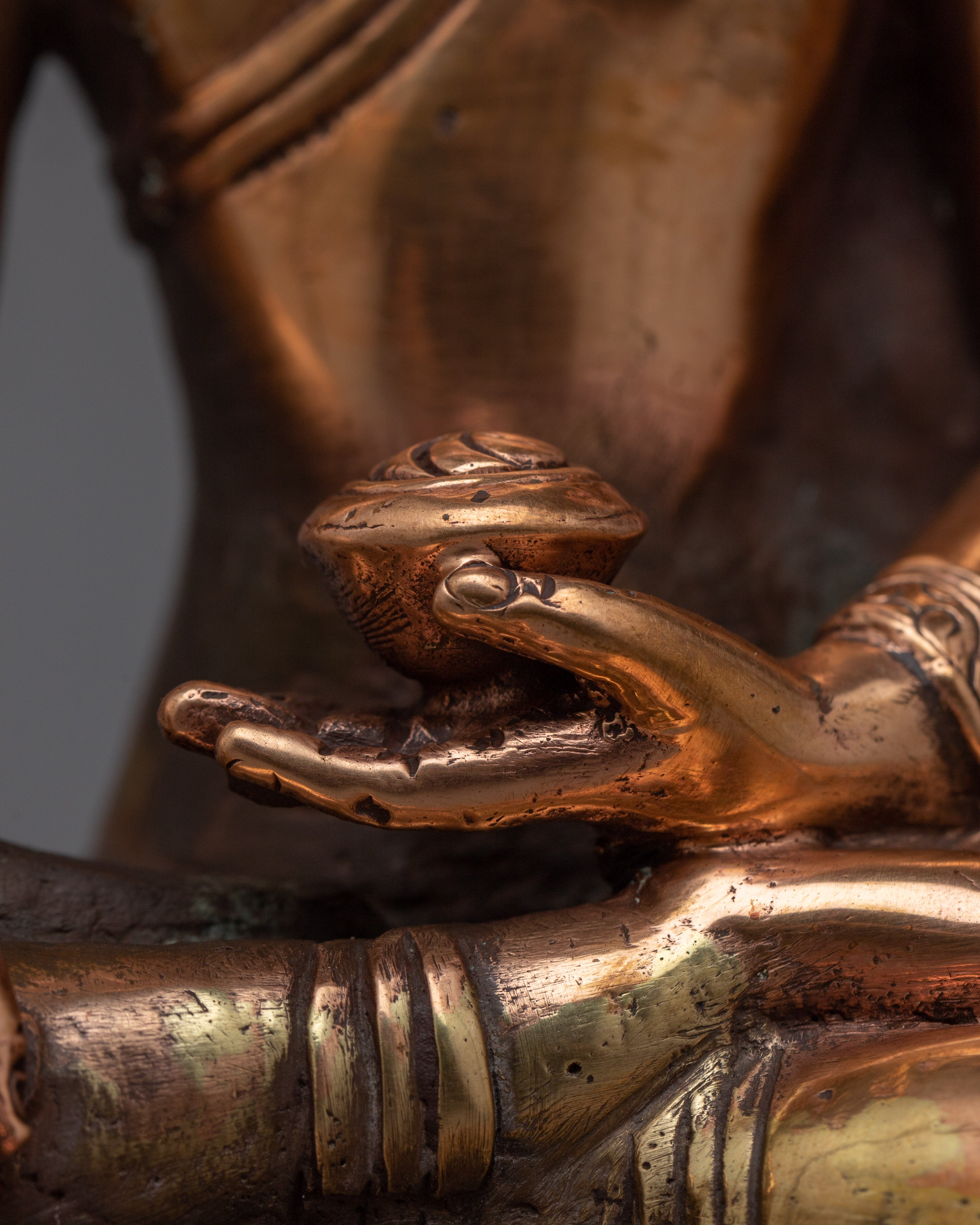 Handcrafted Shakyamuni Buddha Statue | Handcrafted Statue for Spiritual Decor