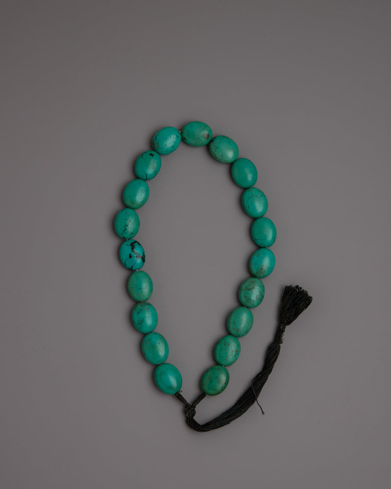 Turquoise Mala Bracelet | Handmade Beads for Spiritual Connection