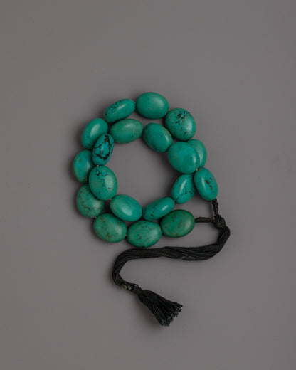 Turquoise Mala Bracelet | Handmade Beads for Spiritual Connection