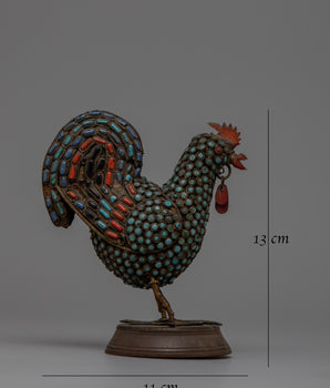 Handmade Copper Rooster | Elegant and Unique Home Accent"