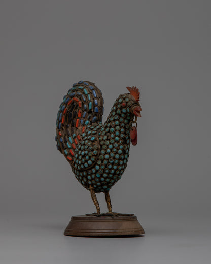 Handmade Copper Rooster | Elegant and Unique Home Accent"