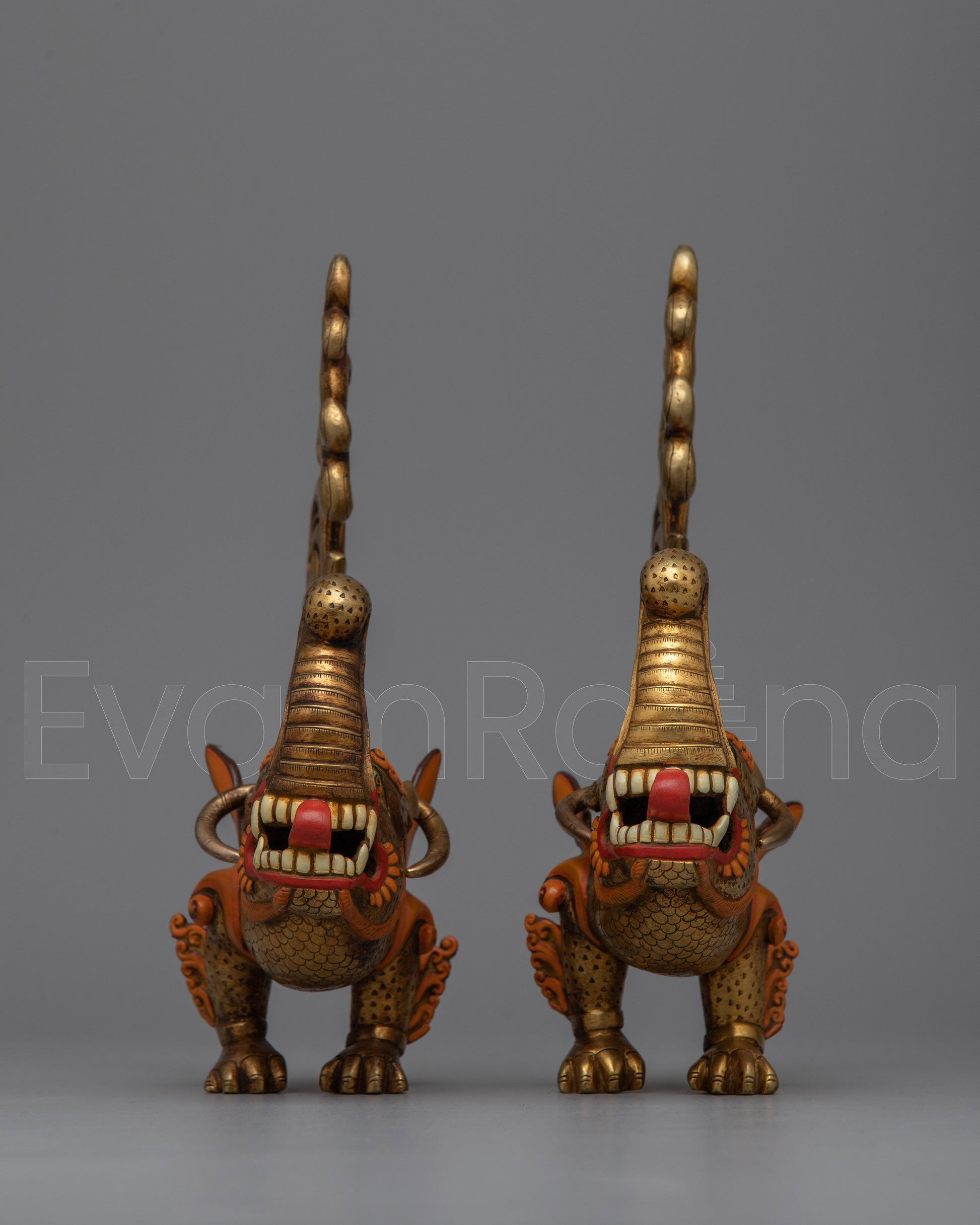 Copper Dragon Statue 