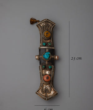 Tibet Knife Tribal Ceremonial |  Handcrafted Blade for Unique Rituals