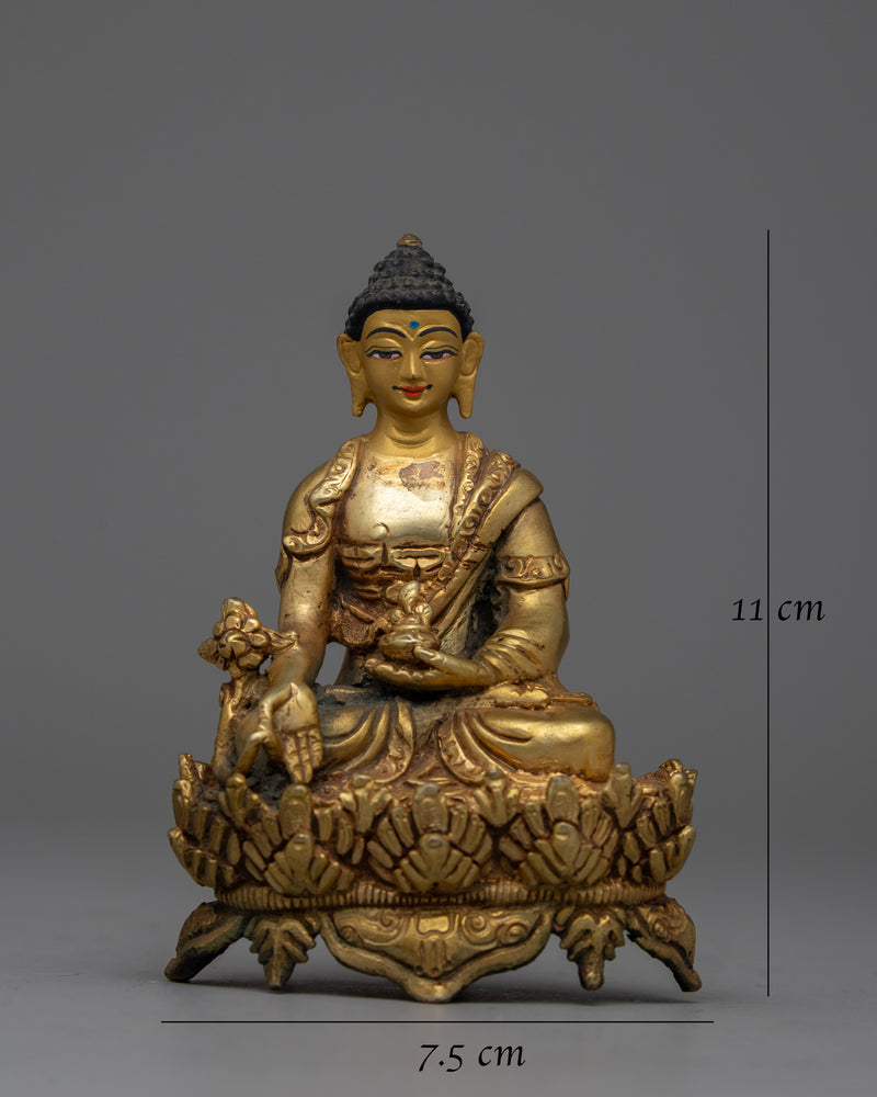 Medicine Buddha Sutra Recitation Practice Statue | Timeless Charm in a Symbol of Healing Sutra Practice