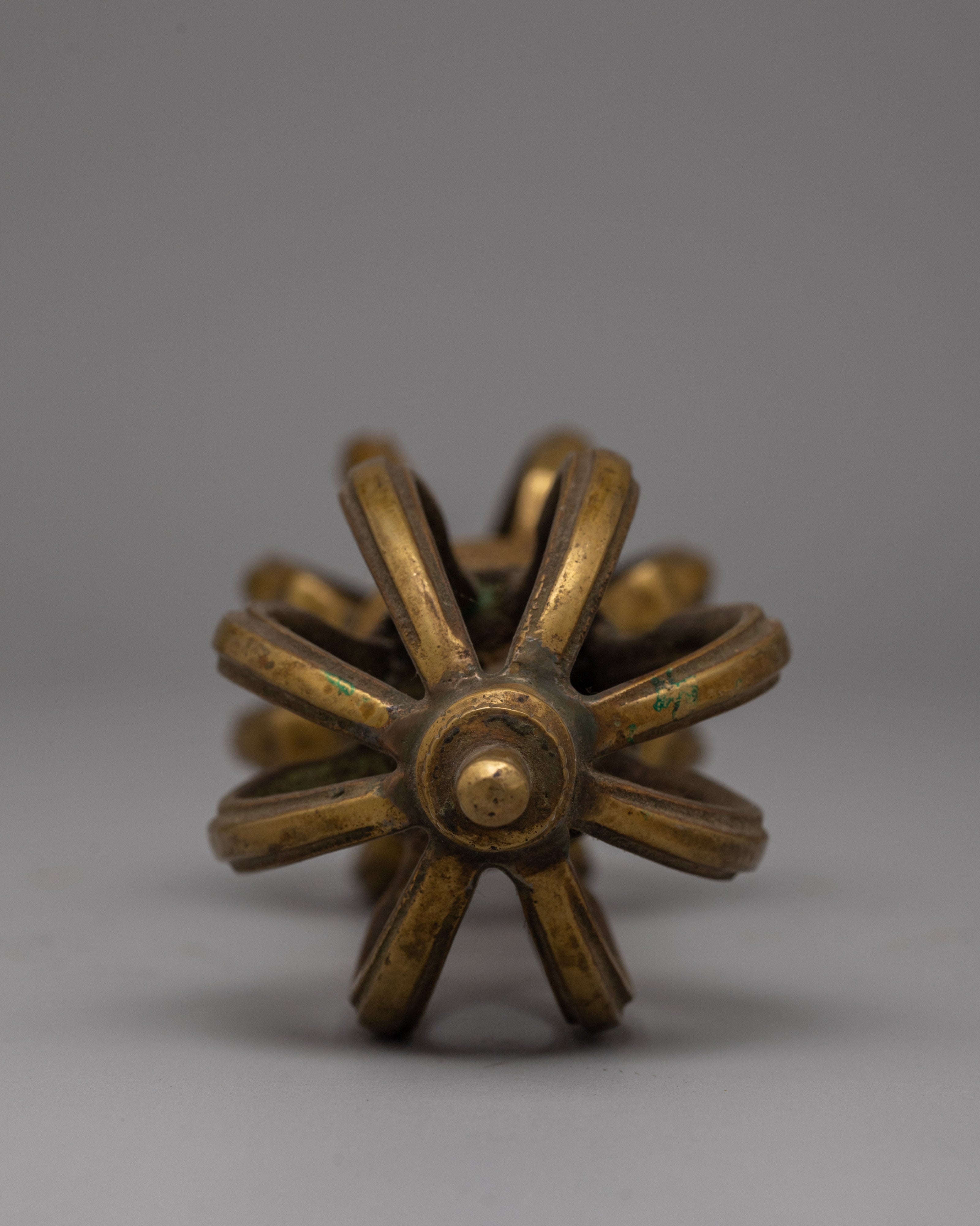 Tibetan Vajra Dorje | Handcrafted Ritual Tool Infusing Buddhist Wisdom and Spiritual Protection