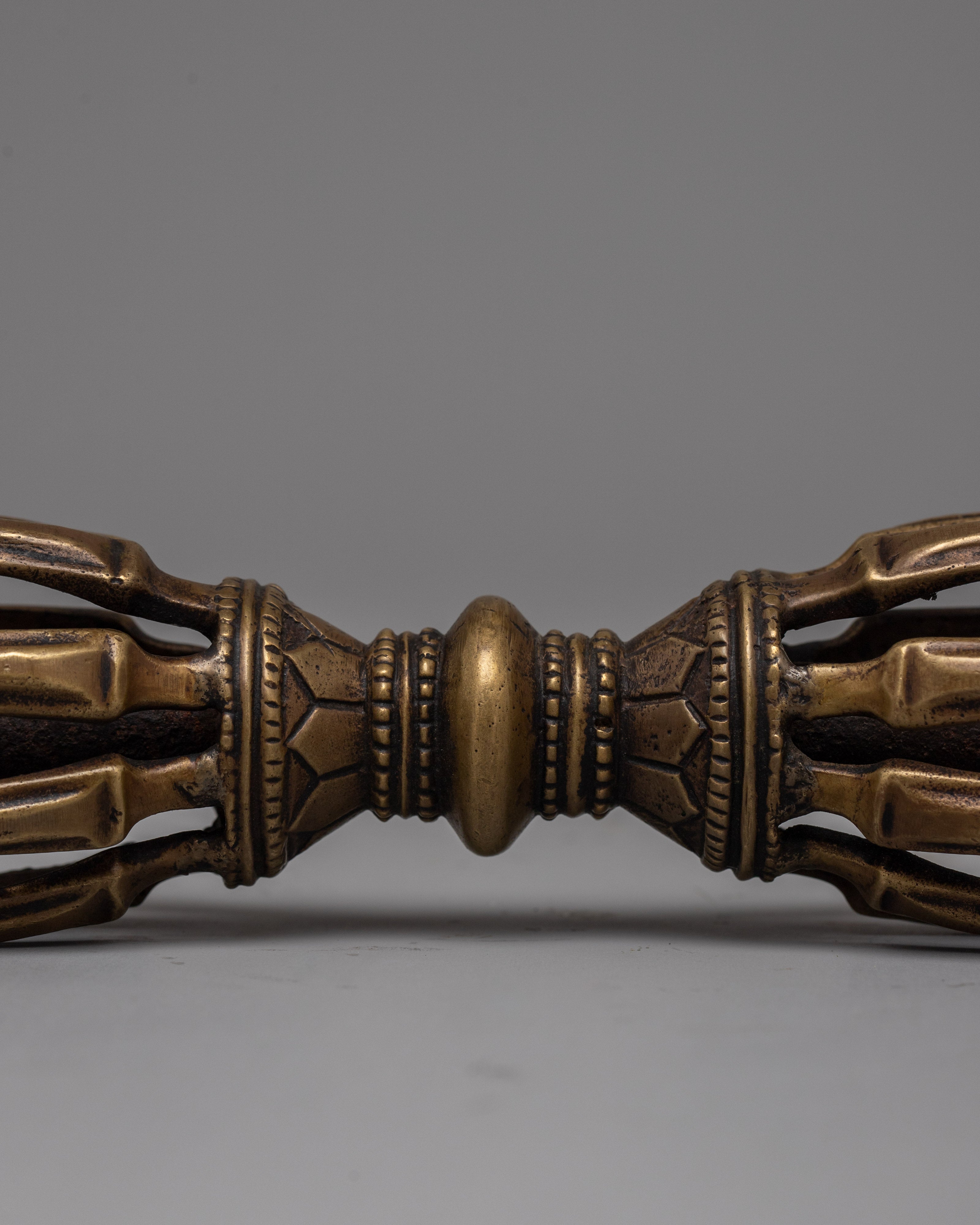 The Bronze Vajra | Tibetan Buddhist Ritual Weapon Thunderbolt Vajra for Protection