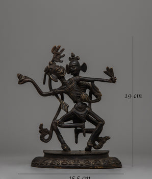 Citipati Tibetan Buddhist Dharmapala Statue | Embodiment of Protective Forces and Wisdom