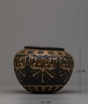 Rice Offering Bowl | Sacred Space Decorative Vessel for Ritual and Devotion
