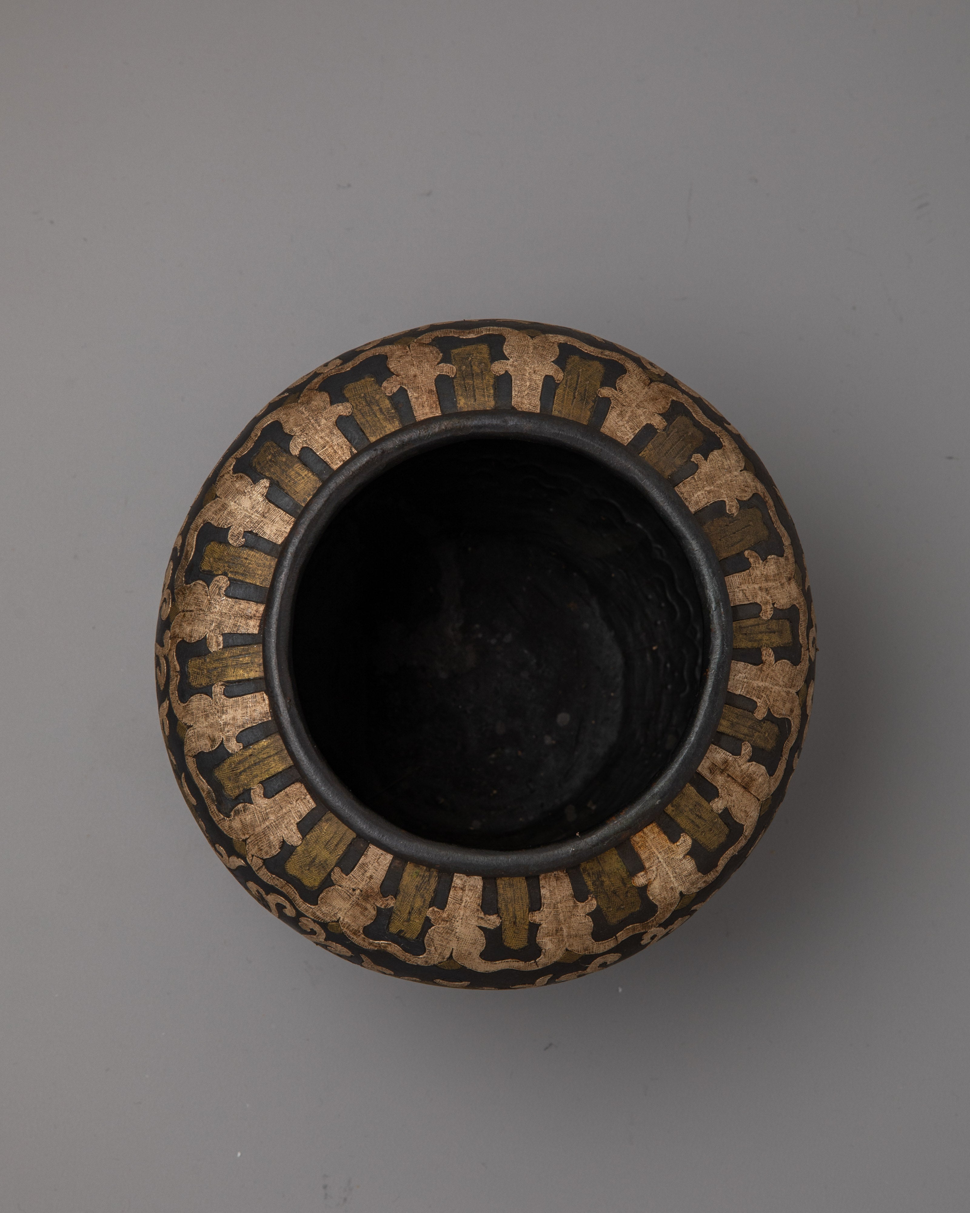 Rice Offering Bowl | Sacred Space Decorative Vessel for Ritual and Devotion