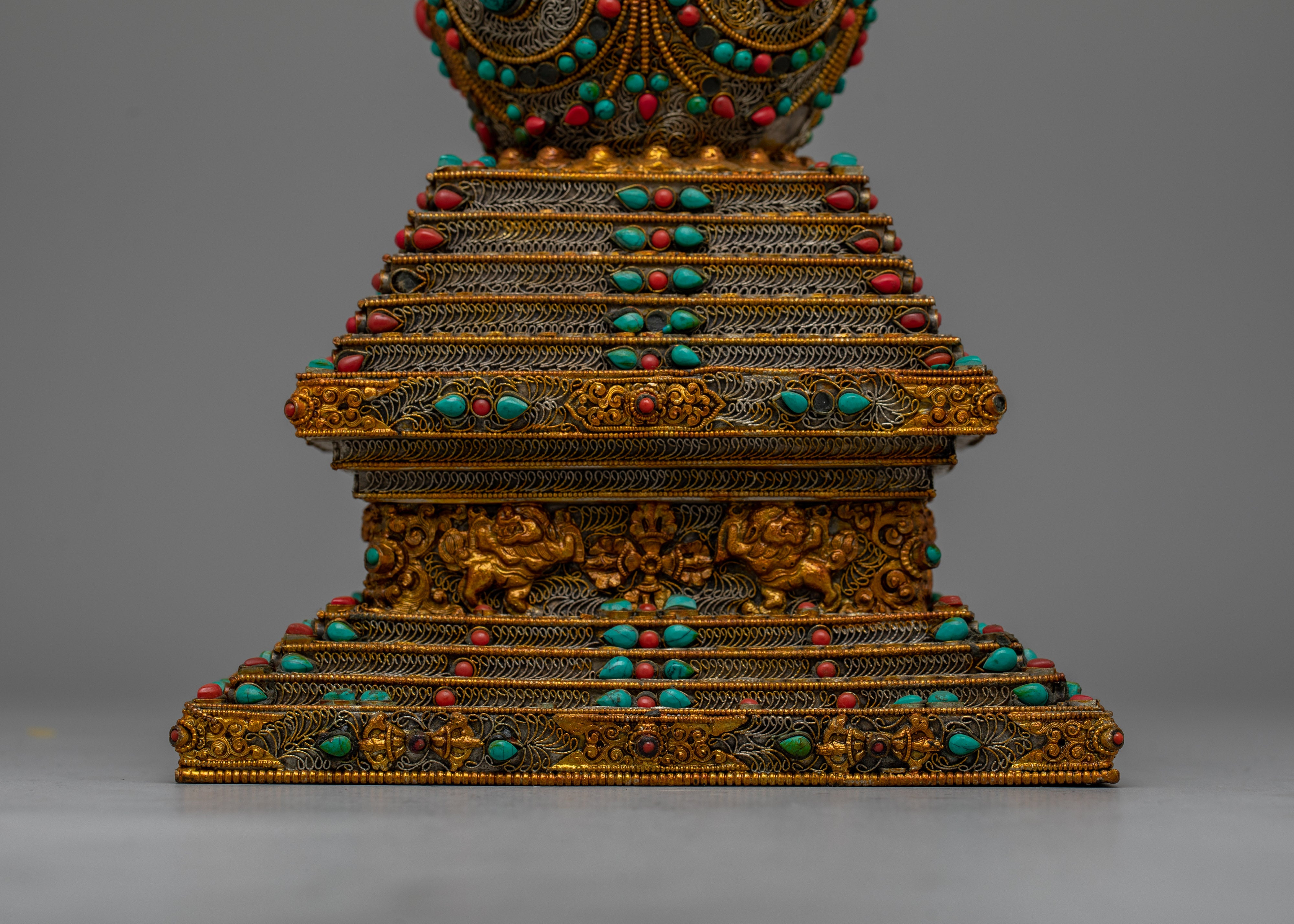 Tibetan Stupa Chorten | Symbol of Enlightenment and Spiritual Presence for Sacred Spaces