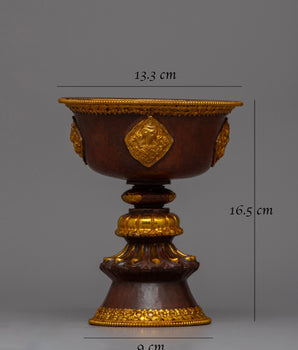 Tibet Butter Lamp for Sacred Light Offering | Lamp of Spiritual Wisdom and Serenity into Your Home