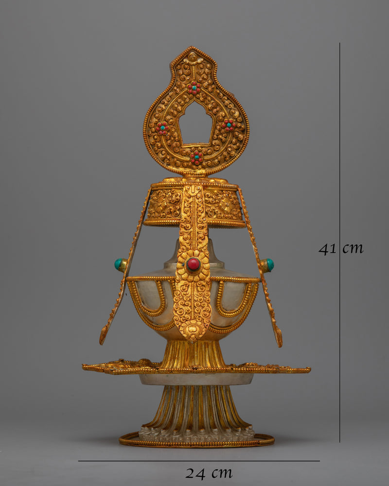 The Long-Life Vase Tsebum | Buddhist Ritual Vase Symbol of Longevity and Prosperity