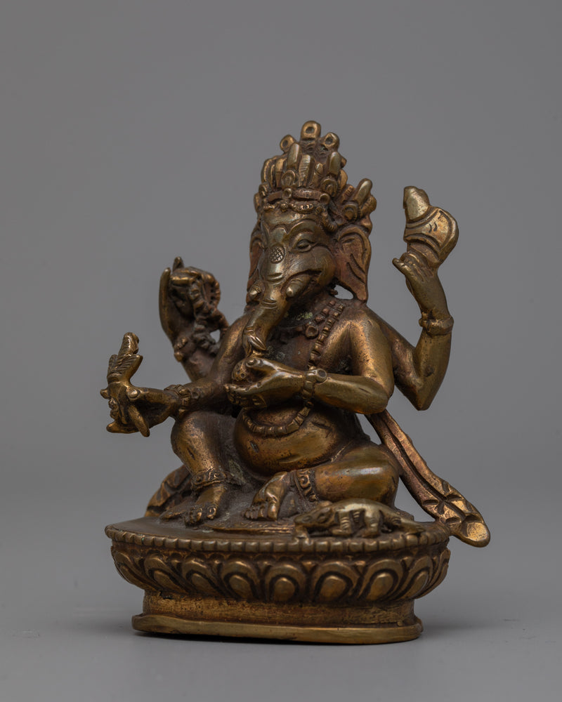 Decorative Ganesh God Statue | Handcrafted for Ritual and Meditation Use