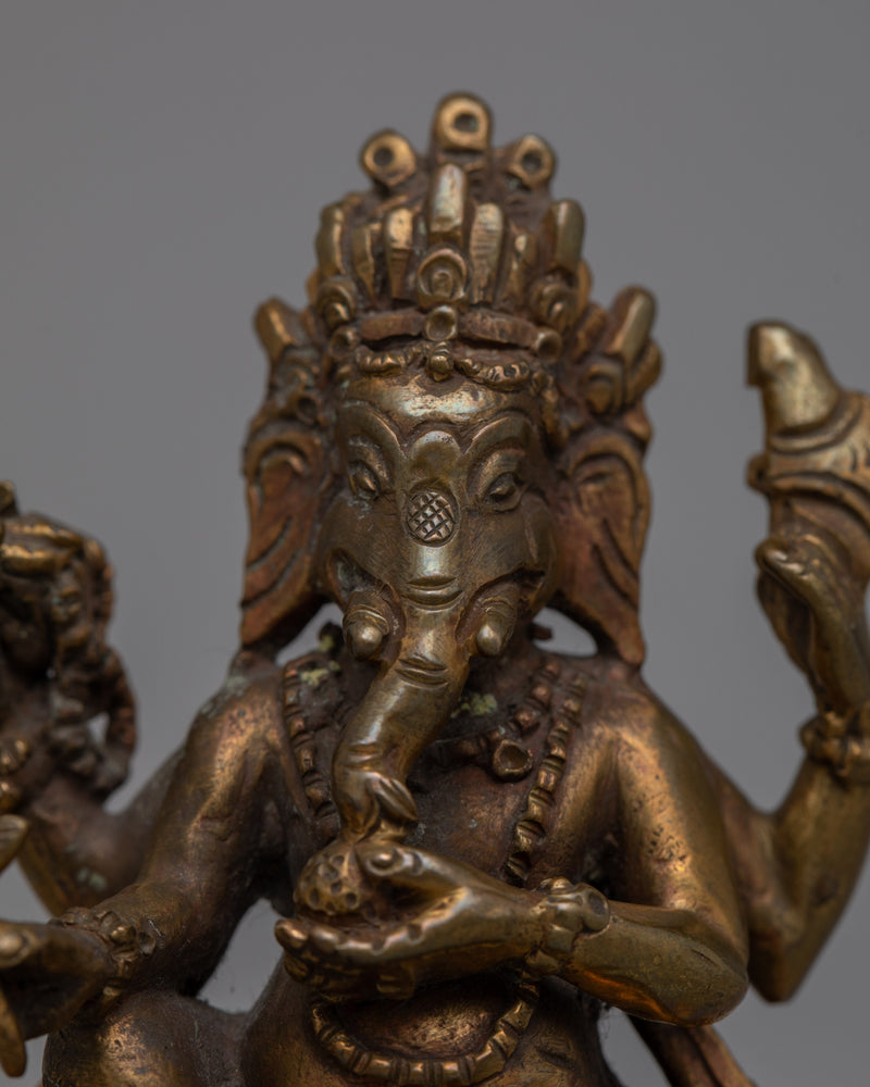 Decorative Ganesh God Statue | Handcrafted for Ritual and Meditation Use