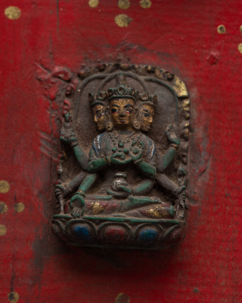 Palden Lhamo Wall Wood Hanging | Embrace the Essence of the Fierce Protector Deity