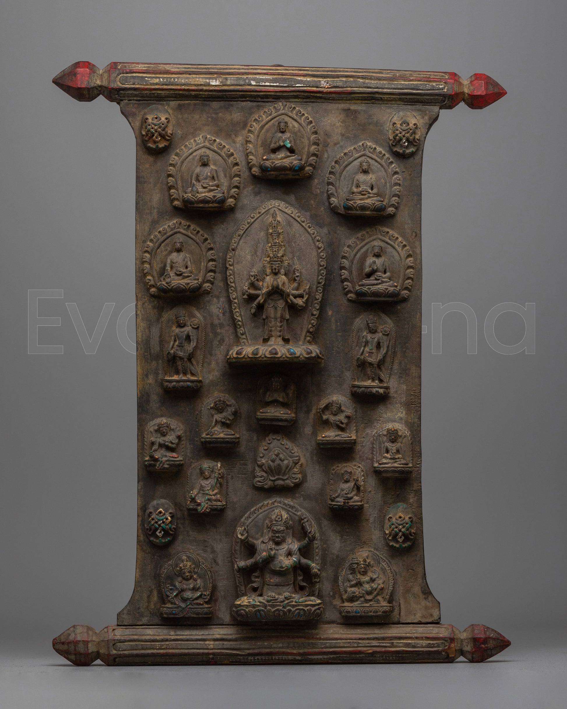 Avalokiteshvara Wood Wall Hanging  