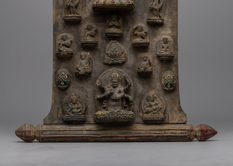 Avalokiteshvara Wood Wall Hanging Art | The Bodhisattva of Compassion for Spiritual Devotion