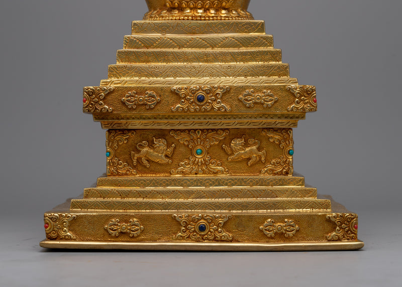 Stupa Chorten Buddhism | Handcrafted Symbol of Buddhist Wisdom and Tranquility