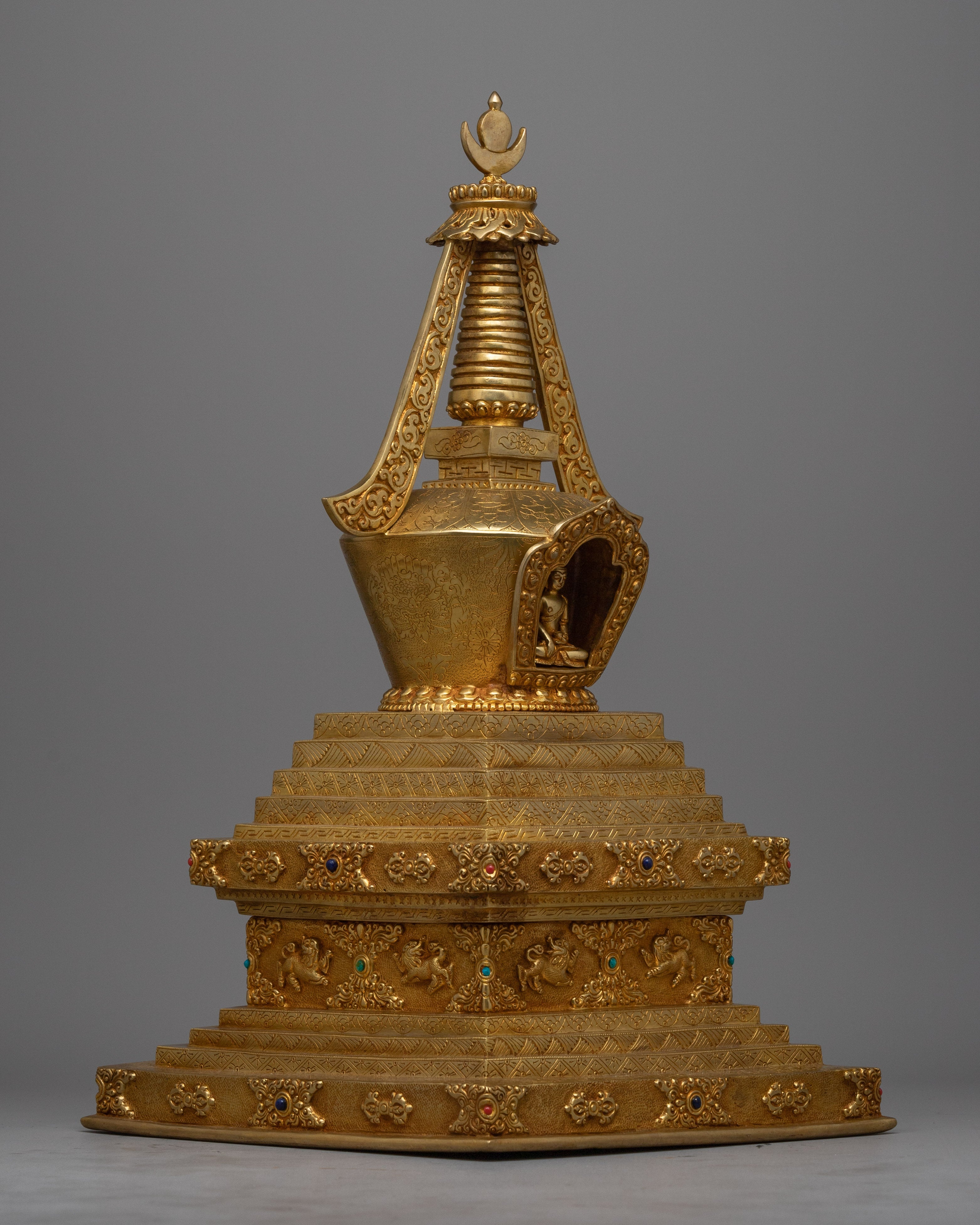 Stupa Chorten Buddhism | Handcrafted Symbol of Buddhist Wisdom and Tranquility