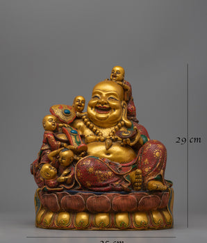 Feng Shui Laughing Buddha Statue | Happy Buddha With Children