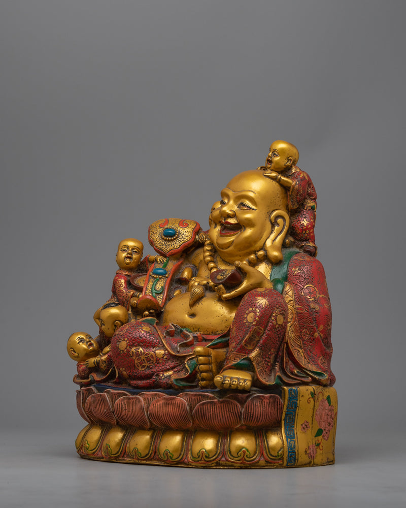 Feng Shui Laughing Buddha Statue | Happy Buddha With Children