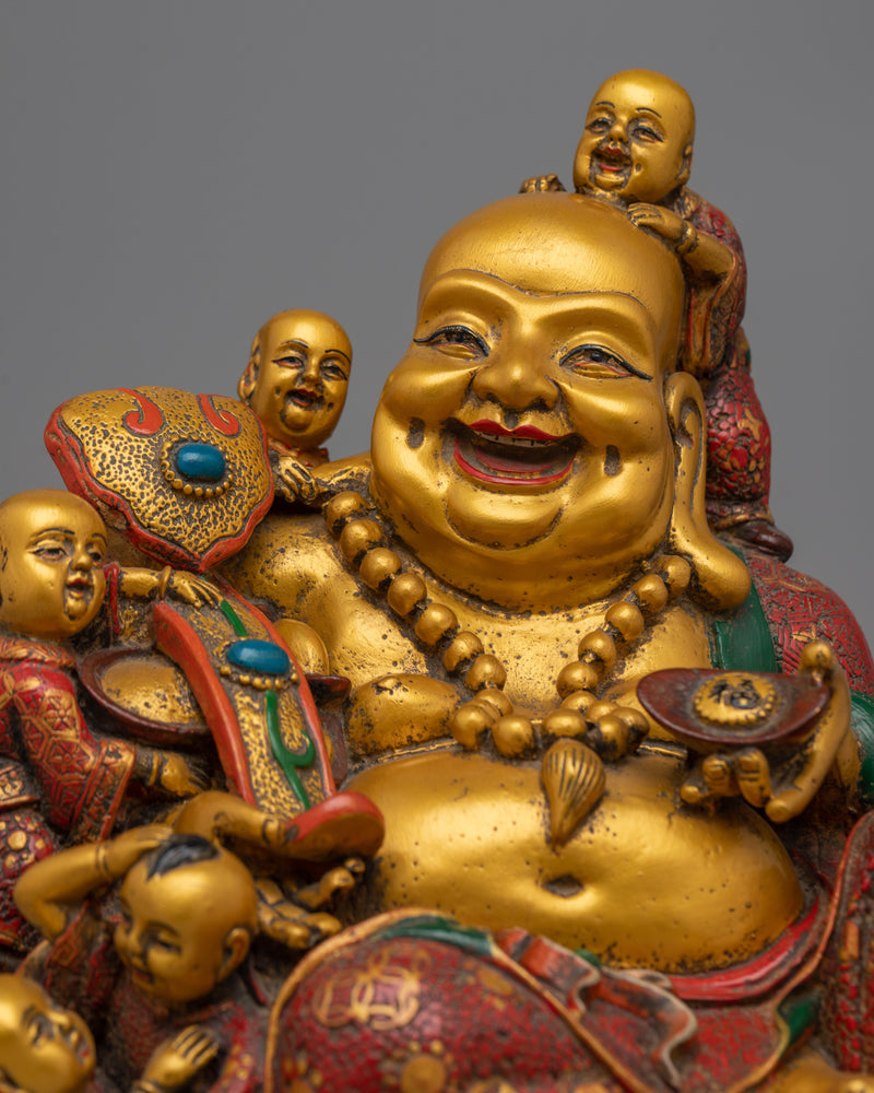 Feng Shui Laughing Buddha Statue | Happy Buddha With Children