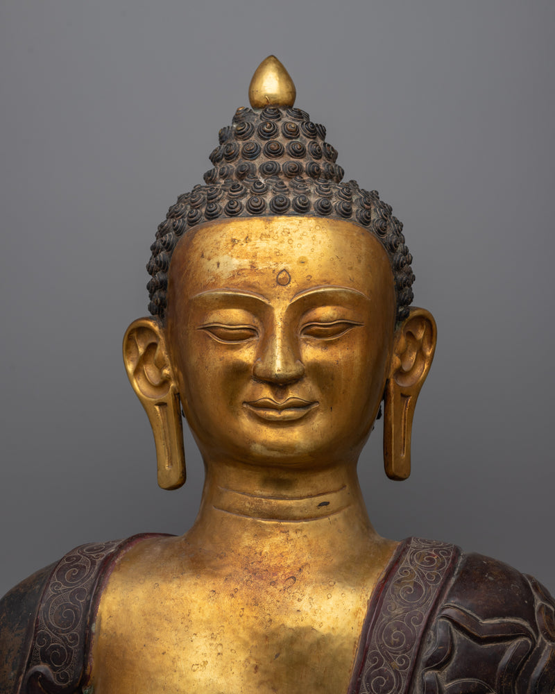 Copper Buddha Head Statue | Buddha’s Tranquil Presence in Your Home Decor