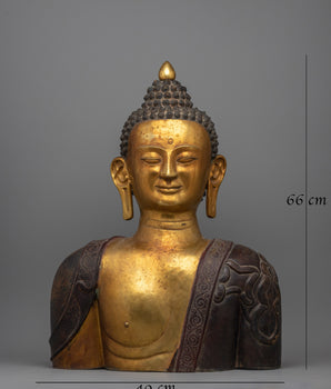 Copper Buddha Head Statue | Buddha’s Tranquil Presence in Your Home Decor