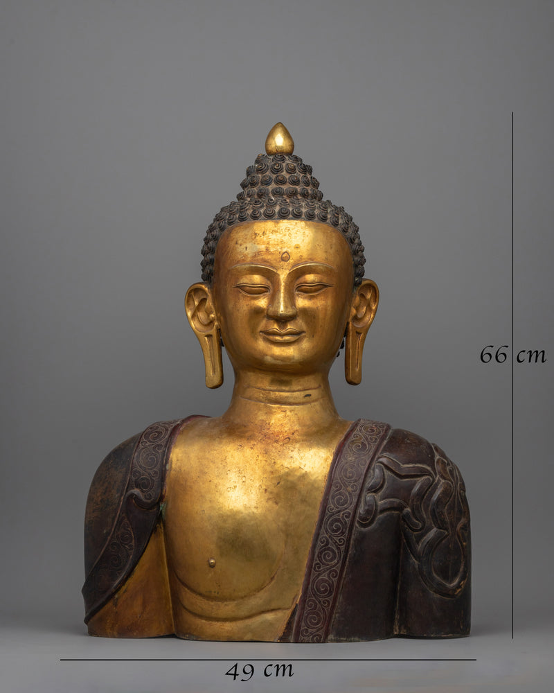 Copper Buddha Head Statue | Buddha’s Tranquil Presence in Your Home Decor