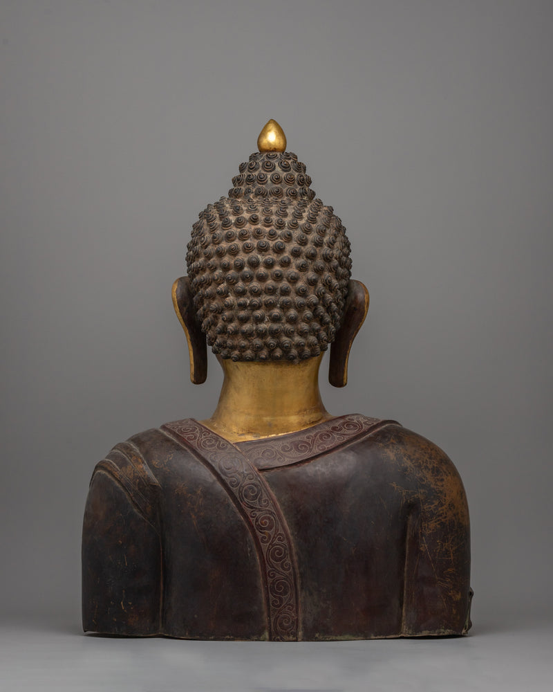 Copper Buddha Head Statue | Buddha’s Tranquil Presence in Your Home Decor