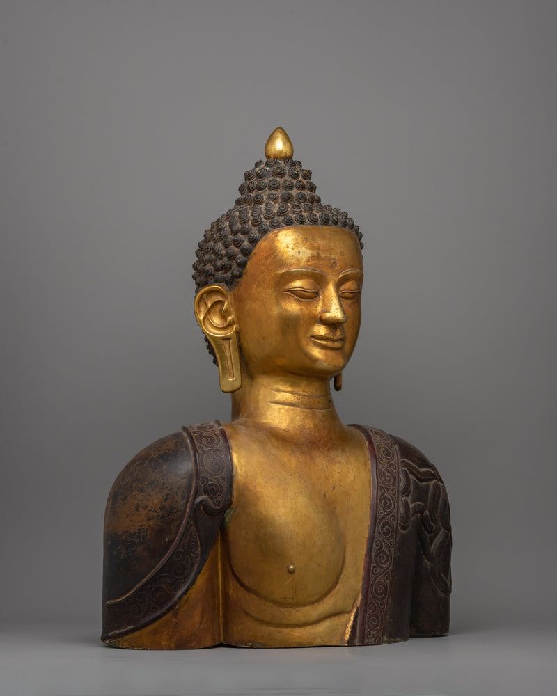 Copper Buddha Head Statue | Buddha’s Tranquil Presence in Your Home Decor