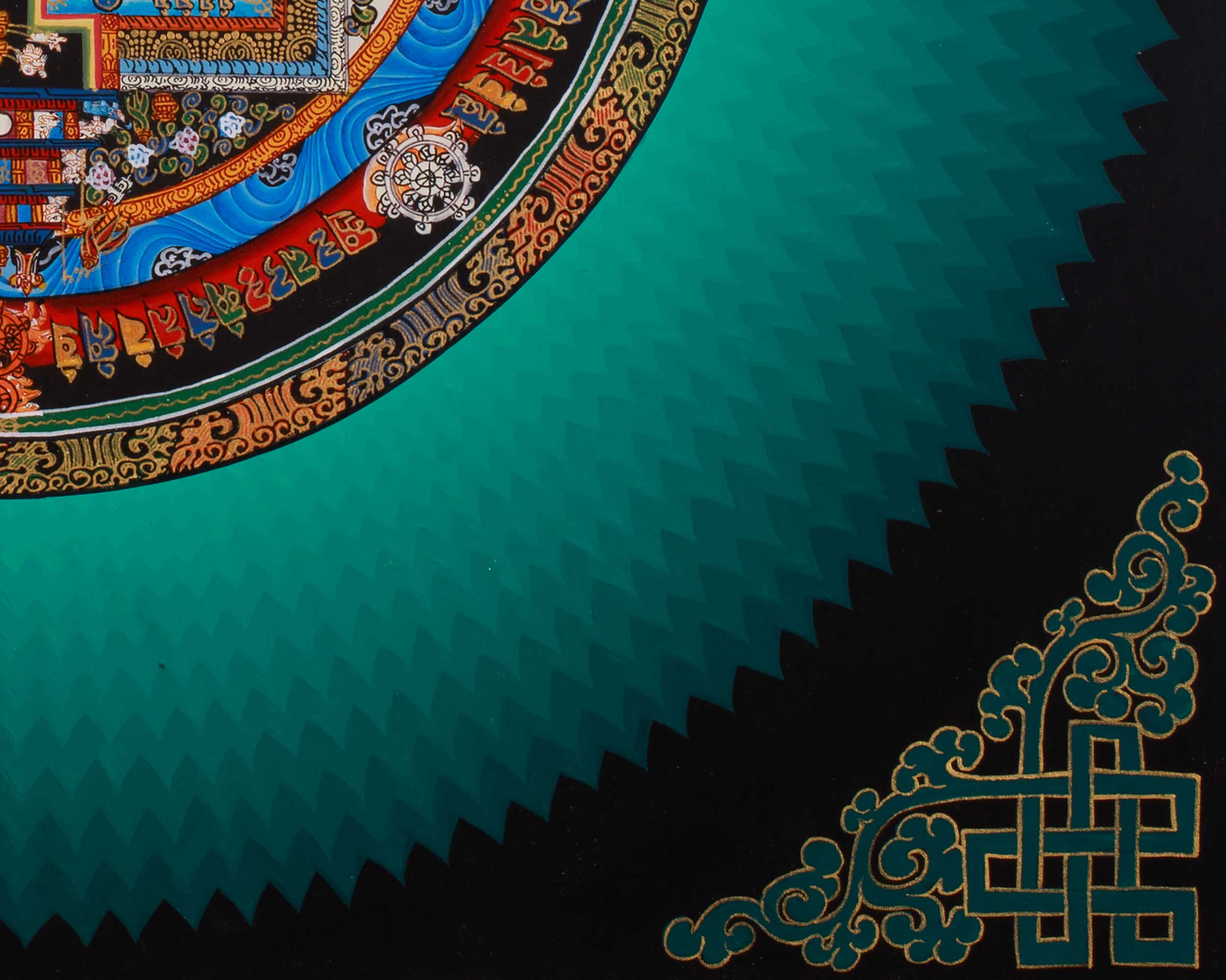 Tibetan Artwork of Kalachakra Mandala | Symbol of Time, Wisdom, and Enlightened Awareness
