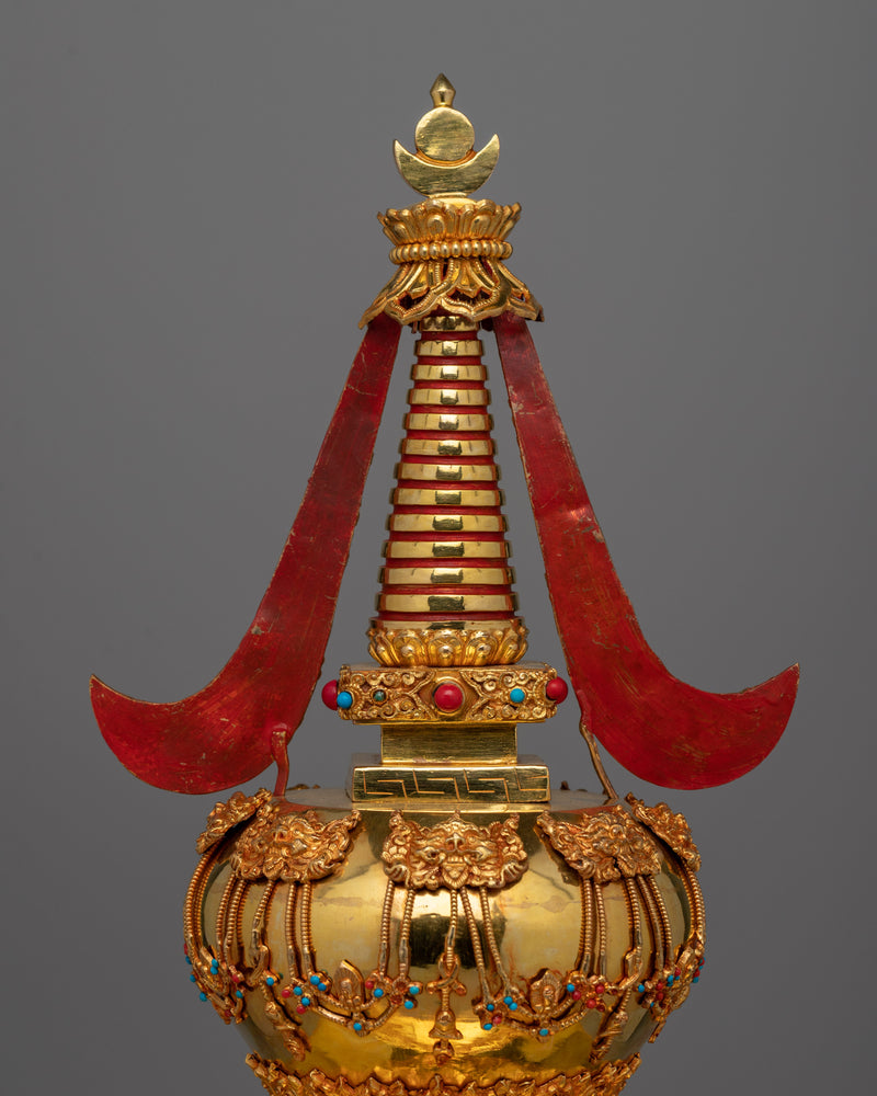 Chorten Tibetan Stupa | Handcrafted Buddhist Symbol for Spiritual Balance