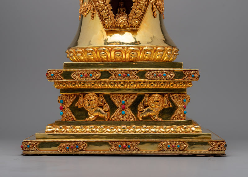 Nirvana Stupa Statue | Beautifully Crafted to Represent the Ultimate State of Enlightenment