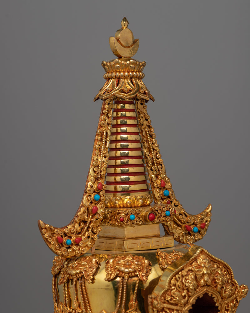 Nirvana Stupa Statue | Beautifully Crafted to Represent the Ultimate State of Enlightenment