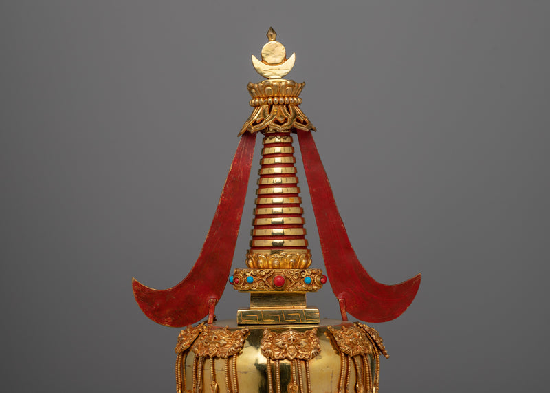 Nirvana Stupa Statue | Beautifully Crafted to Represent the Ultimate State of Enlightenment