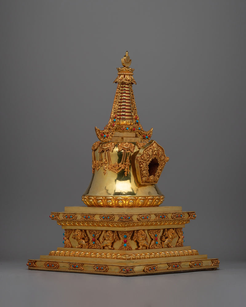 Nirvana Stupa Statue | Beautifully Crafted to Represent the Ultimate State of Enlightenment