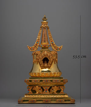 Nirvana Stupa Statue | Beautifully Crafted to Represent the Ultimate State of Enlightenment