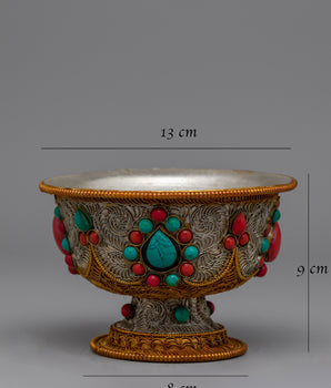 Traditional Offering Bowl |  Artisan Crafted Ritual Vessel