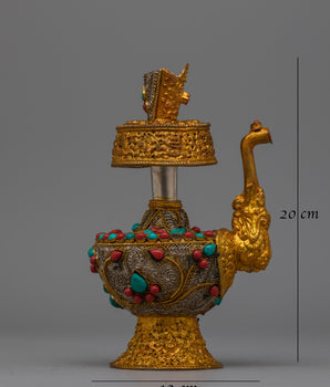 Traditional Tibetan Bhumba | Authentic Handcrafted Ritual Vessel