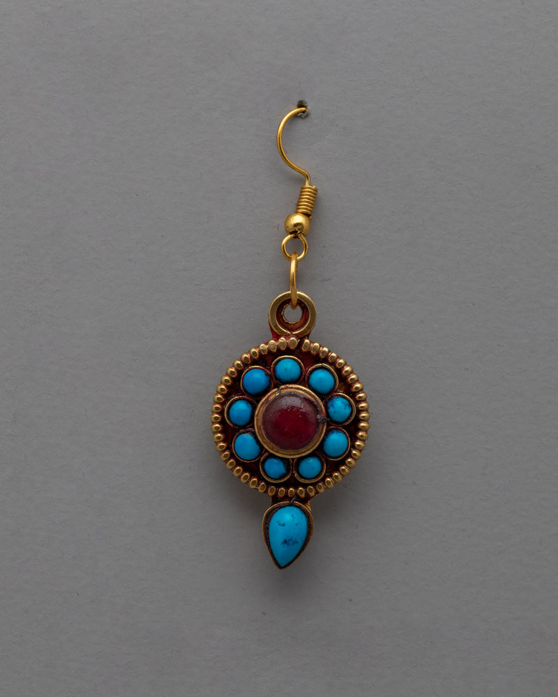 Tibetan Buddhist Set of Earrings | Enhance Your Style with Authentic Craftsmanship