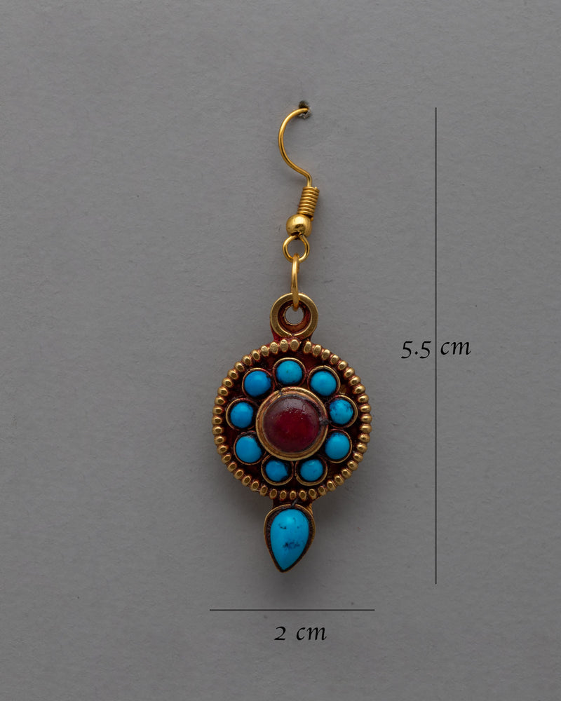 Tibetan Buddhist Set of Earrings | Enhance Your Style with Authentic Craftsmanship