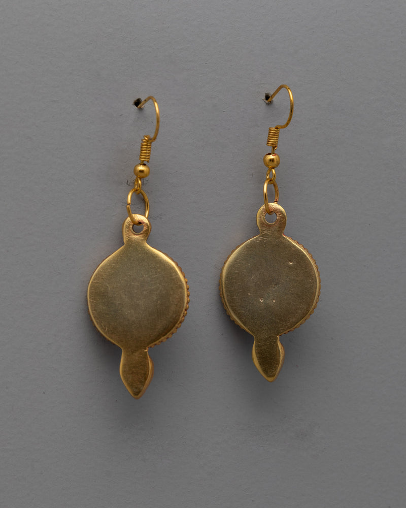 Tibetan Buddhist Set of Earrings | Enhance Your Style with Authentic Craftsmanship